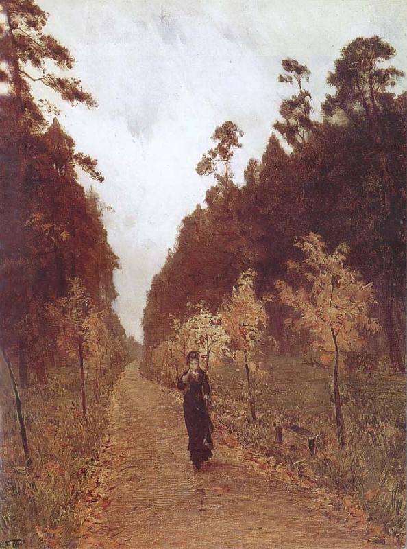 Isaac Levitan Autumn Day at Sokolniki oil painting image